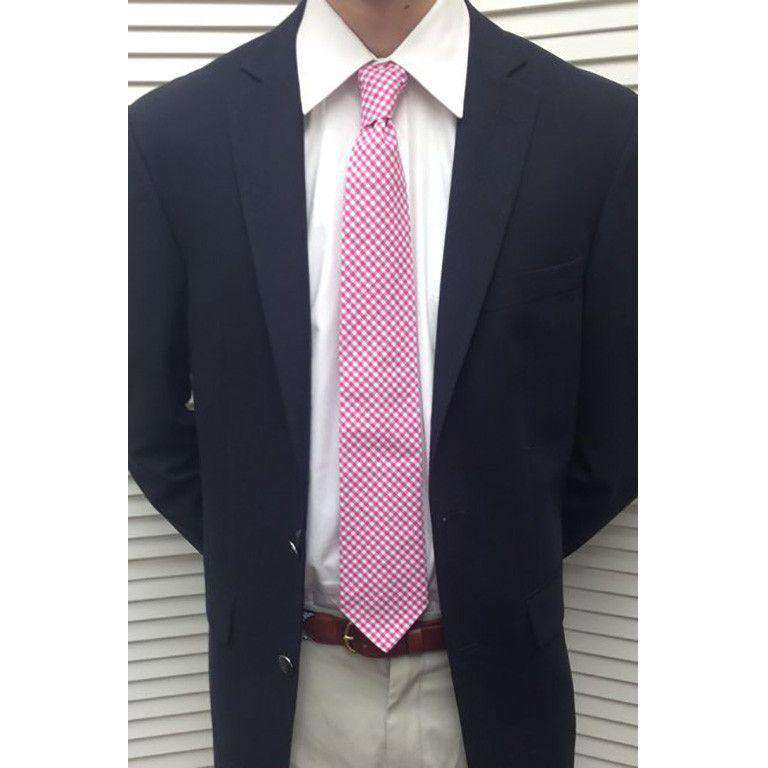 Pink Gingham Tie by Just Madras - Country Club Prep