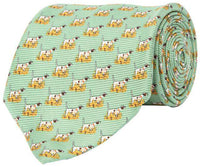 Pointer Tie in Green by Southern Proper - Country Club Prep