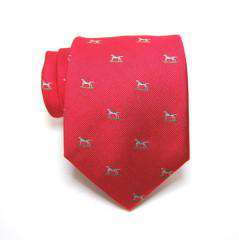 Pointers Woven Tie in Red by Peter-Blair - Country Club Prep