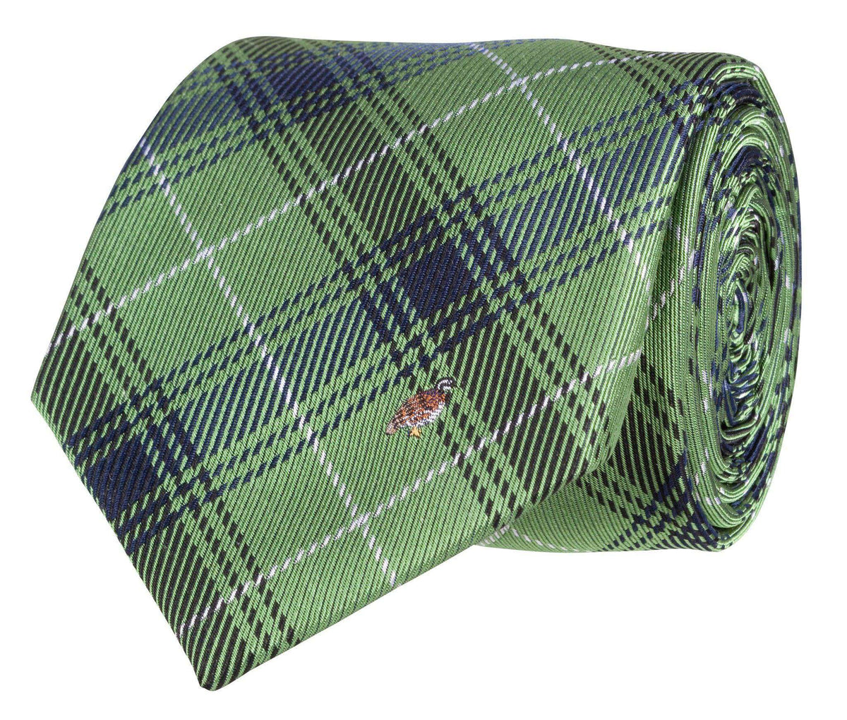 Quail Tie in Green by Southern Proper - Country Club Prep