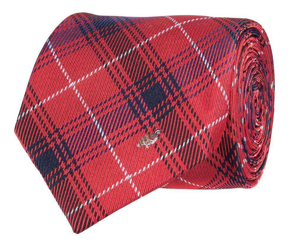 Quail Tie in Red by Southern Proper - Country Club Prep