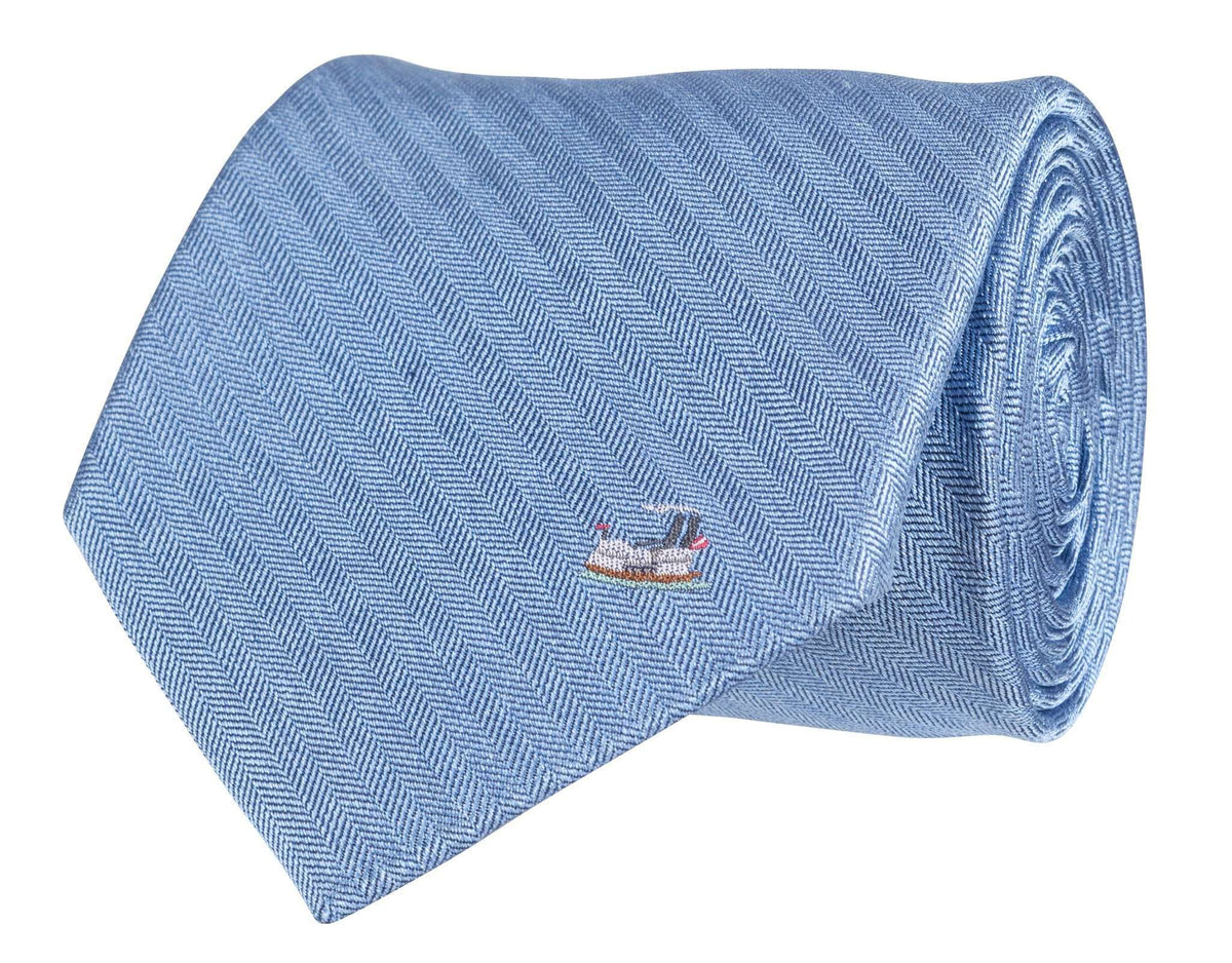 Riverboat Tie in Blue by Southern Proper - Country Club Prep