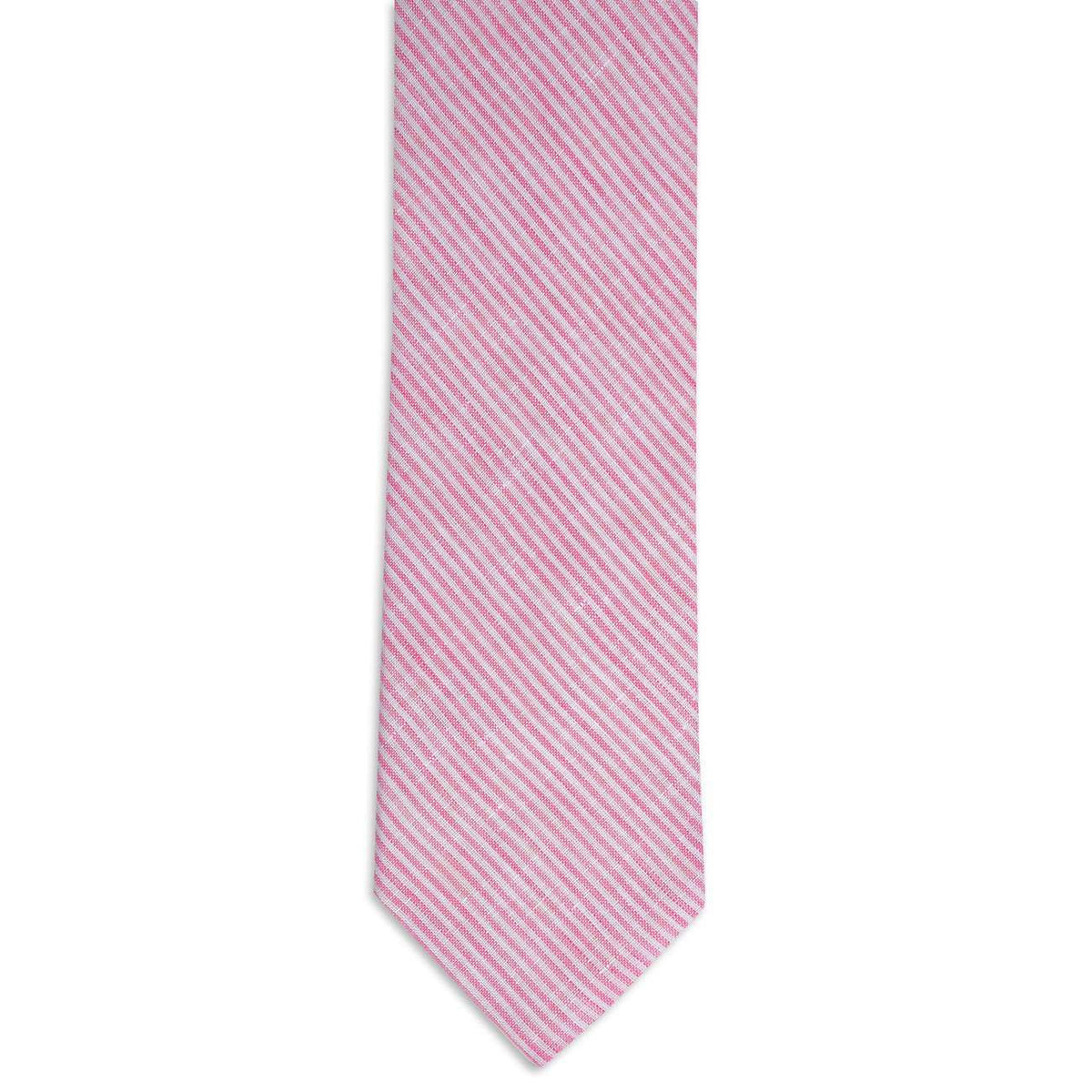 Riverfront Linen Necktie in Pink by High Cotton - Country Club Prep