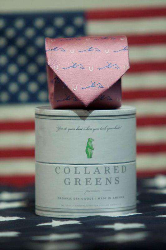 Secretariat Tie in Pink by Collared Greens - Country Club Prep