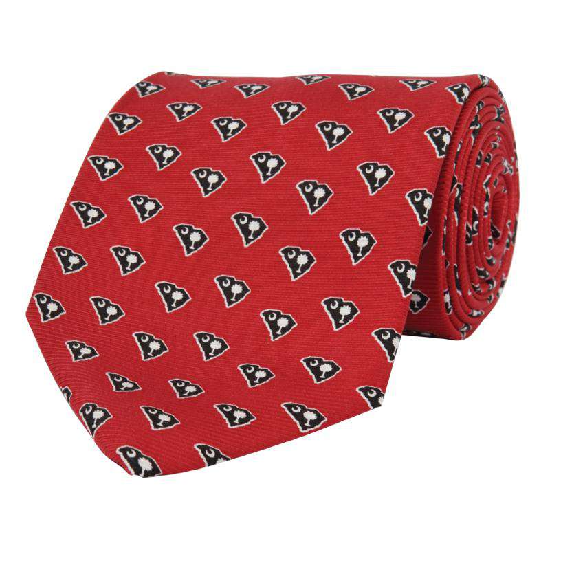 South Carolina Traditional Tie in Garnet by State Traditions and Southern Proper - Country Club Prep