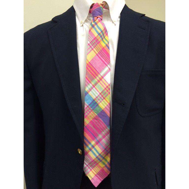 Southport Madras Plaid Tie by Just Madras - Country Club Prep