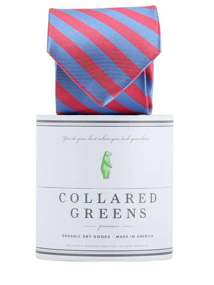 The Collegiate Tie in Red/Blue by Collared Greens - Country Club Prep