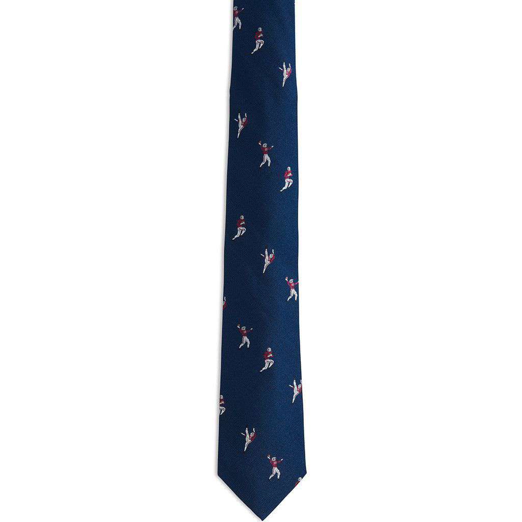 The Hangtime Tie in Navy with Chianti Red by Southern Tide - Country Club Prep