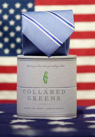 The James Tie in Blue by Collared Greens - Country Club Prep