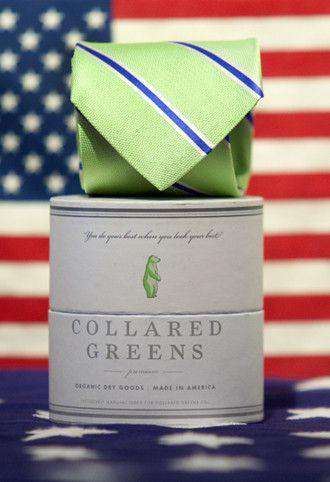 The James Tie in Green by Collared Greens - Country Club Prep