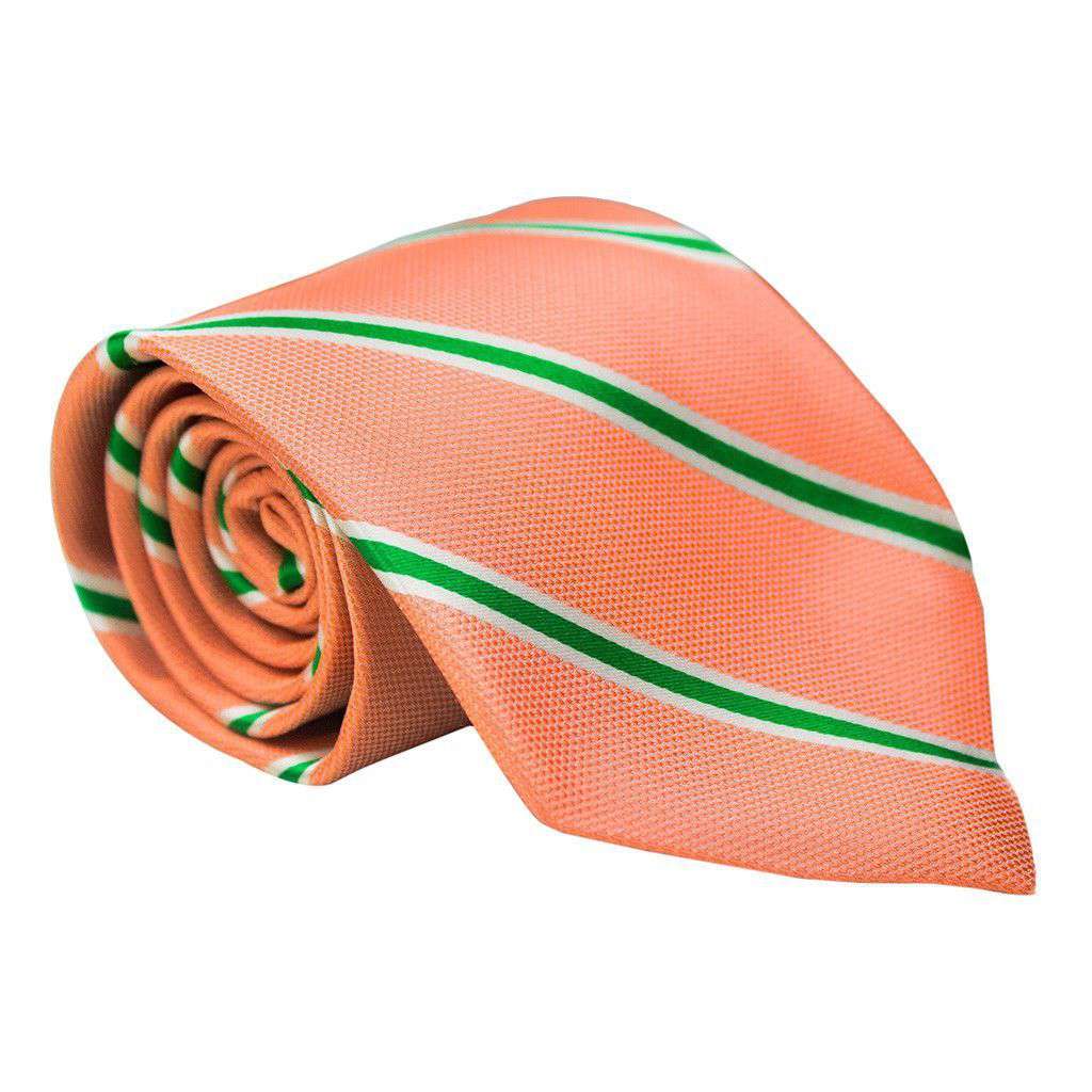 The James Tie in Peach by Collared Greens - Country Club Prep