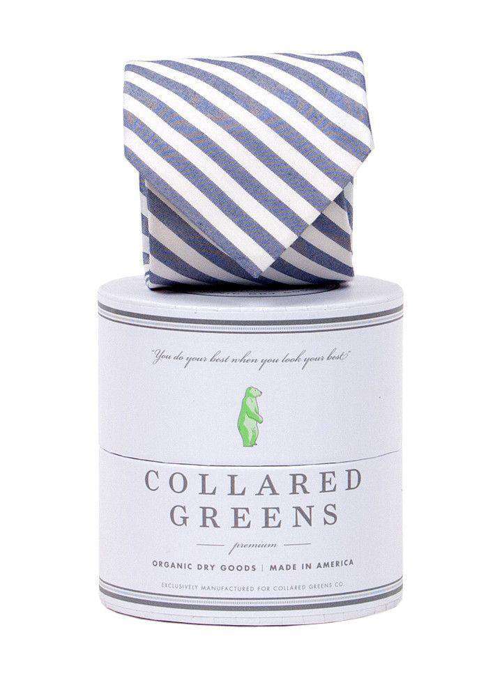 The Kiawah Tie in Navy and White by Collared Greens - Country Club Prep