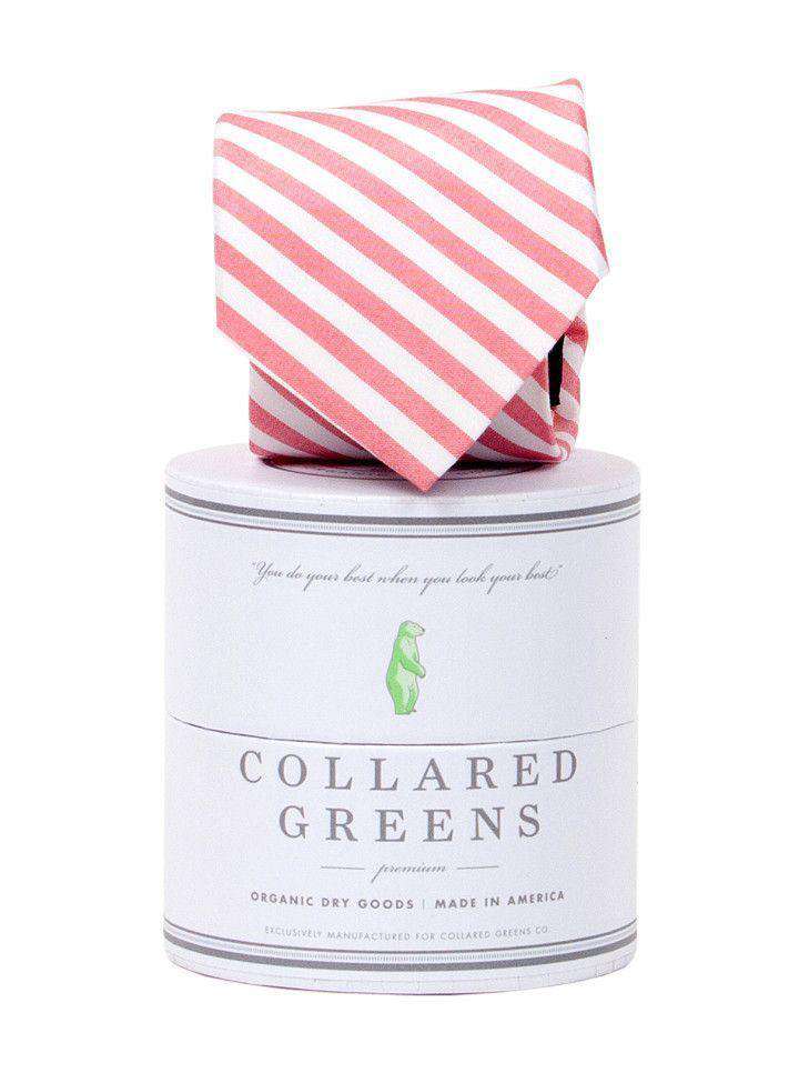 The Kiawah Tie in Red and White by Collared Greens - Country Club Prep