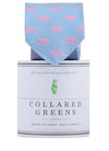 The Pig Tie in Carolina and Pink by Collared Greens - Country Club Prep