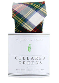 The Pisgah Tie in Green/Red/Yellow by Collared Greens - Country Club Prep