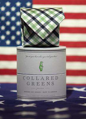 The Quad Tie in Green/Blue by Collared Greens - Country Club Prep