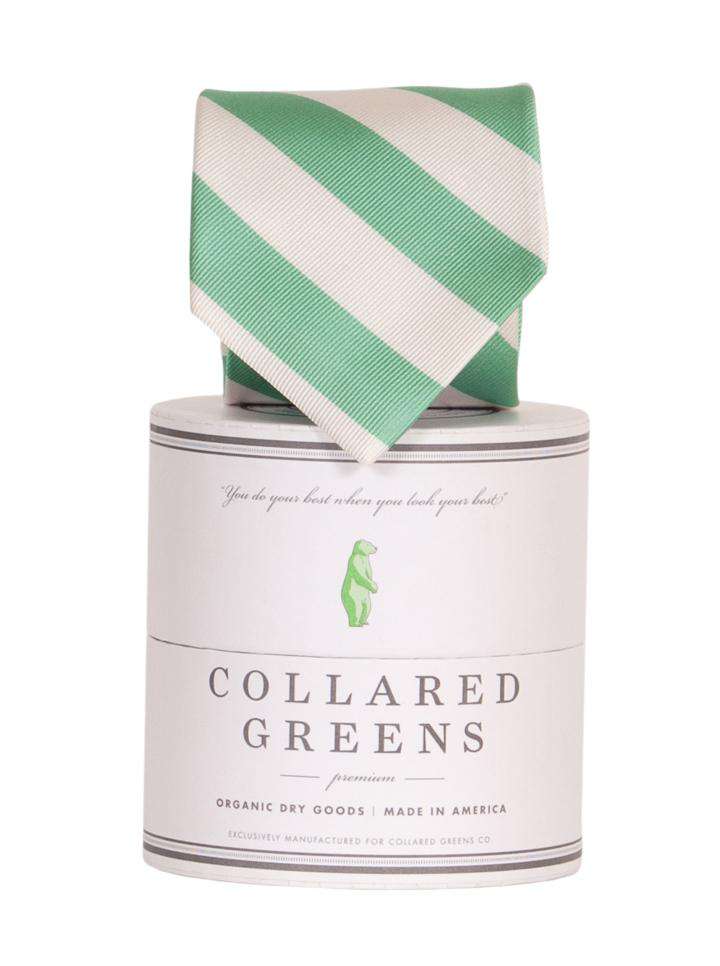 The Torrey Tie in Teal and White by Collared Greens - Country Club Prep