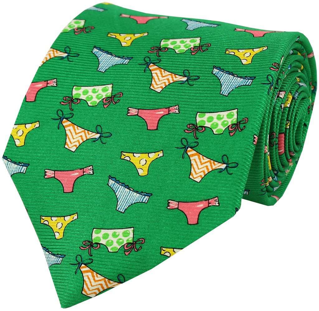 Topless Tie in Green by Southern Proper - Country Club Prep