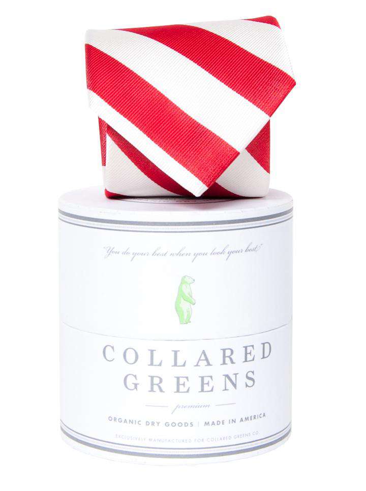 Torrey Tie in Red and White by Collared Greens - Country Club Prep