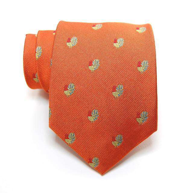 Turkey Woven Tie in Orange by Peter-Blair - Country Club Prep