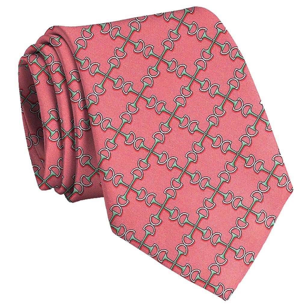 Two Bits Tie in Coral by Bird Dog Bay - Country Club Prep