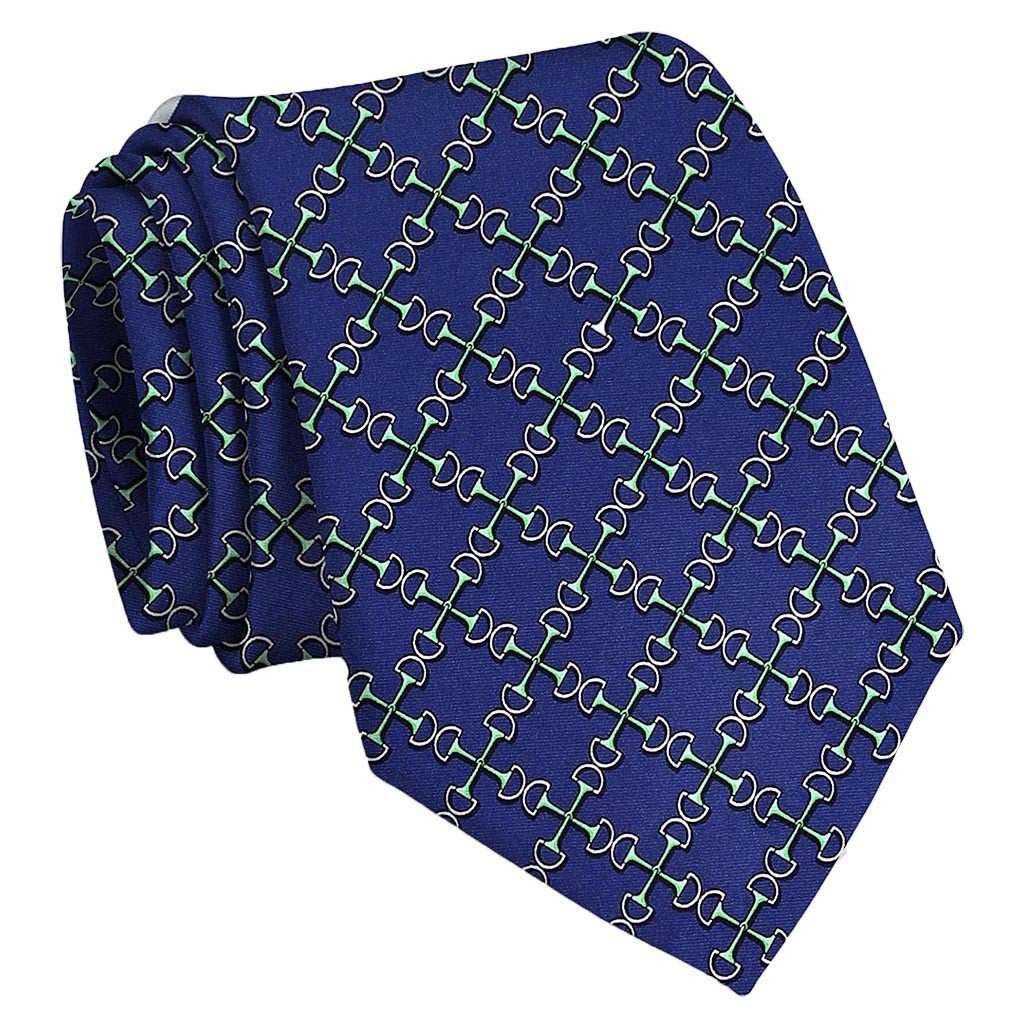 Two Bits Tie in Mid-Blue by Bird Dog Bay - Country Club Prep
