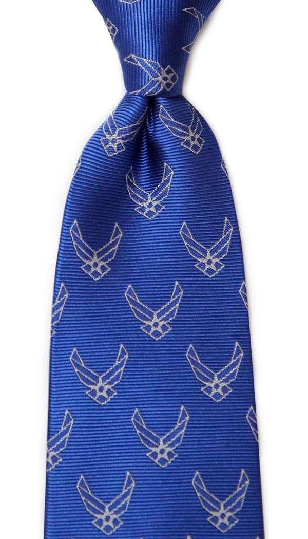Dogwood Black U.S. Air Force Neck Tie in Blue  Country Club Prep