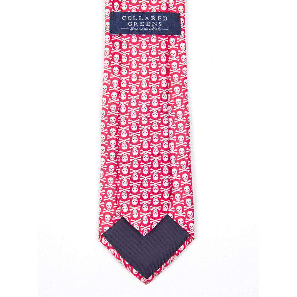 Walk The Plank Tie in Salmon Red by Collared Greens - Country Club Prep
