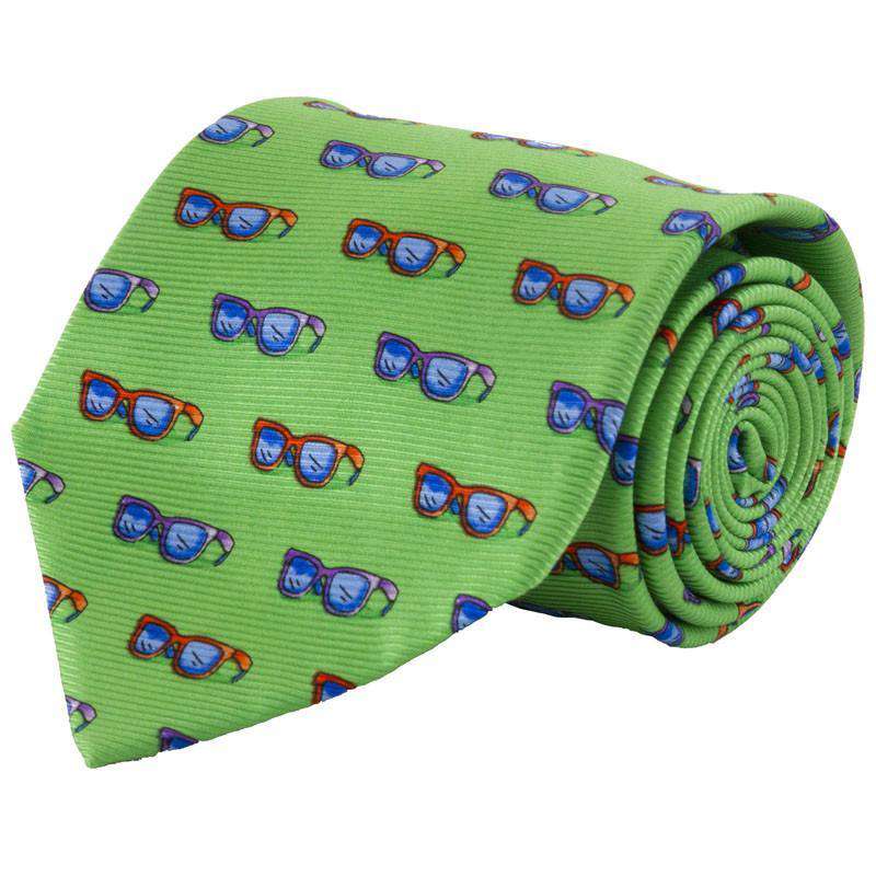 Wayfarer Tie in Green by Southern Proper - Country Club Prep