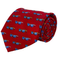 Wayfarer Tie in Red by Southern Proper - Country Club Prep