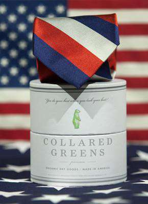 Winston Tie in Red/White/Blue by Collared Greens - Country Club Prep