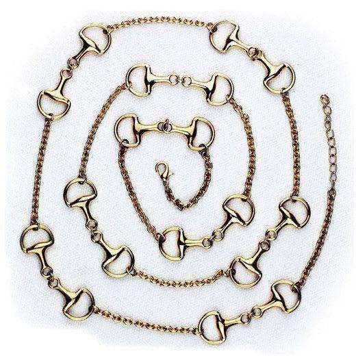 Emily Bit Paddock Necklace by Pink Pineapple - Country Club Prep