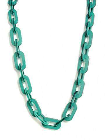 Lovely Link Necklace in Deep Green by Zenzii - Country Club Prep