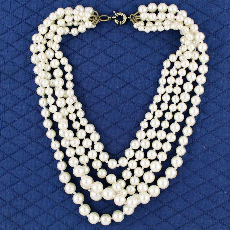 Multi-strand Layer of Pearls by Pink Pineapple – Country Club Prep