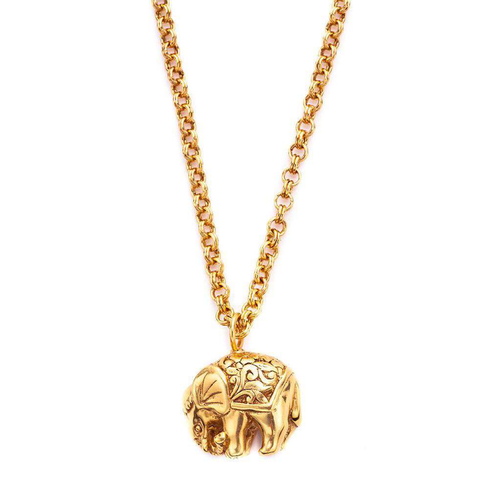New Elephant Pendant in Gold by Julie Vos - Country Club Prep