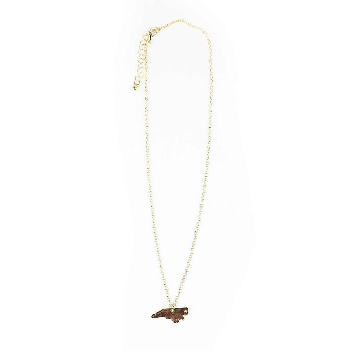 North Carolina Necklace in Gold by Country Club Prep - Country Club Prep