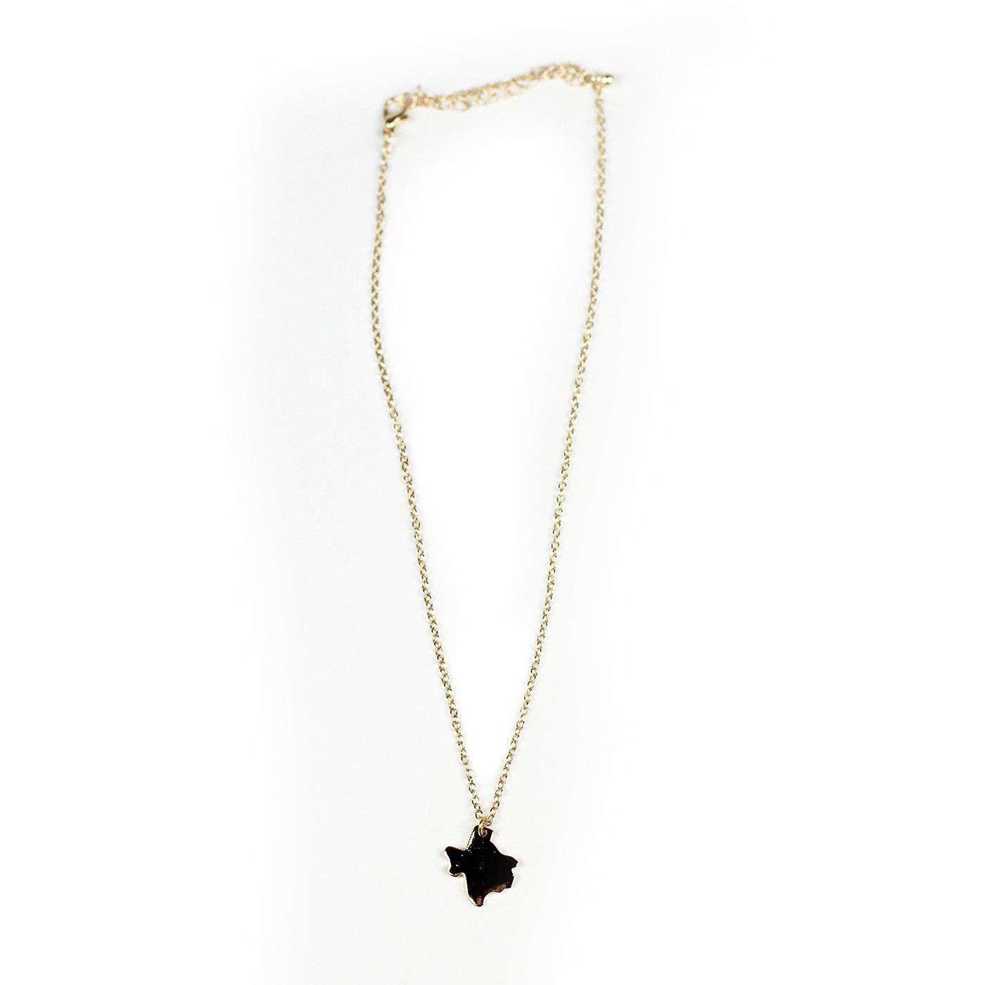 Texas Necklace in Gold by Country Club Prep - Country Club Prep