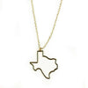 Texas Silhouette Necklace in Gold by Country Club Prep - Country Club Prep