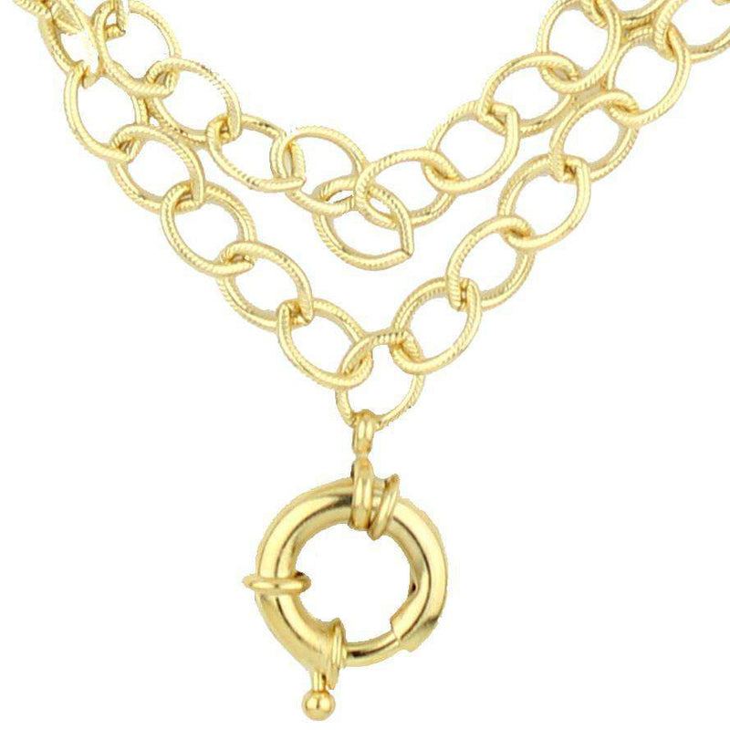 The Greenwich Necklace in Gold by Moon and Lola - Country Club Prep