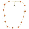 The Murphy Necklace in Gold and Orange by Fornash - Country Club Prep