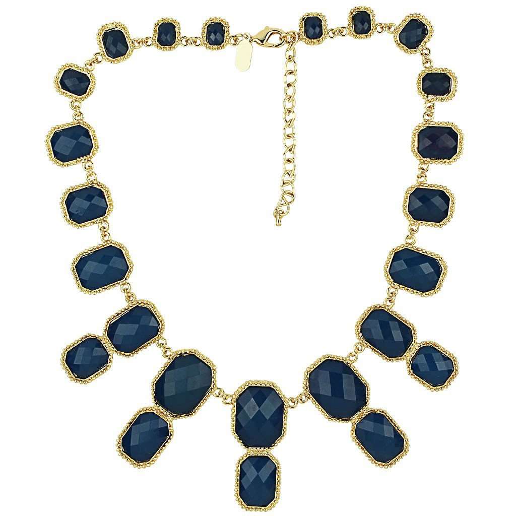 The Super Kelly Necklace in Navy by Fornash - Country Club Prep