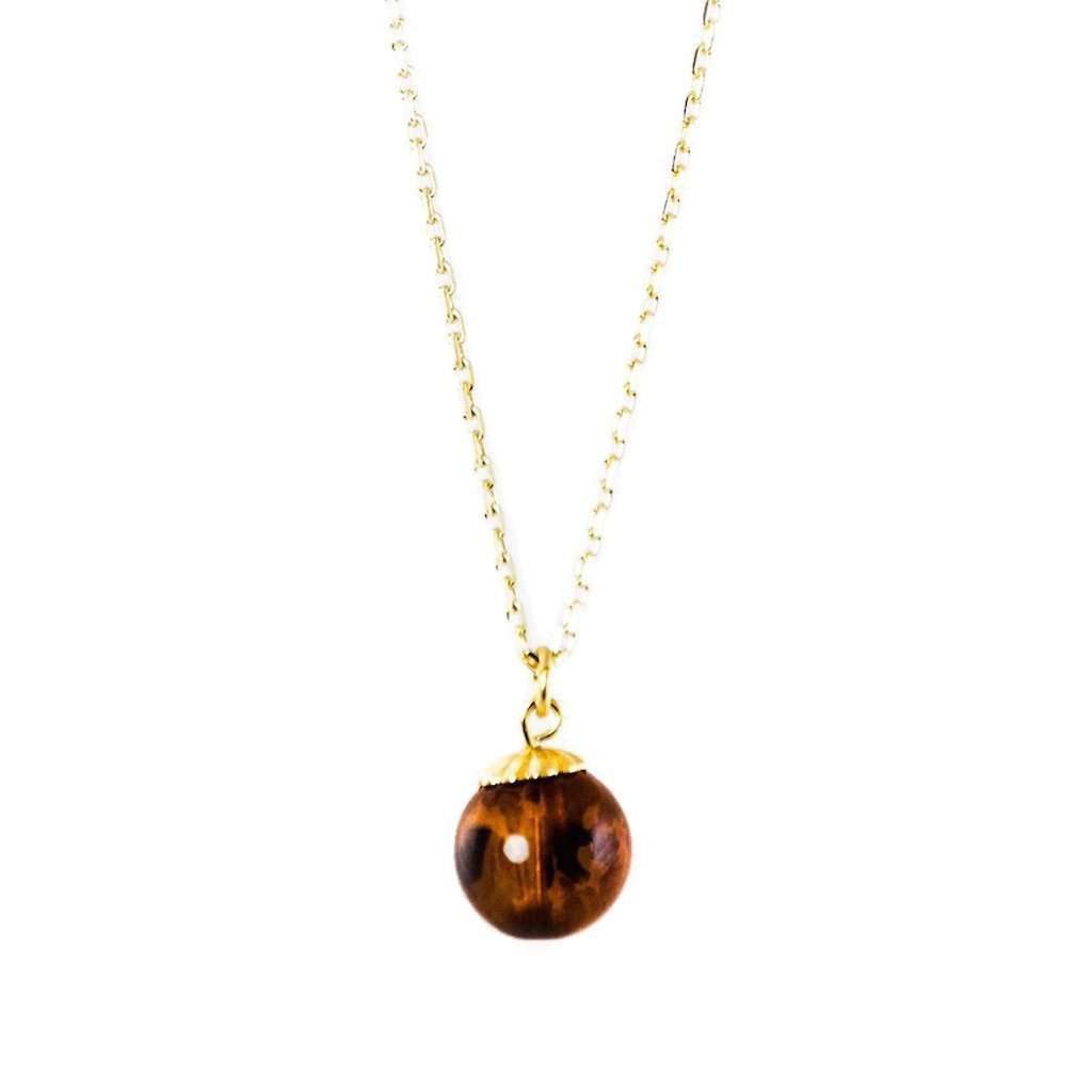 Tortoise Shell Belle Necklace by Kiel James Patrick - Country Club Prep