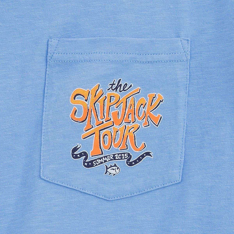 The Skipjack Tour Tee-Shirt in Ocean Channel Blue by Southern Tide - Country Club Prep