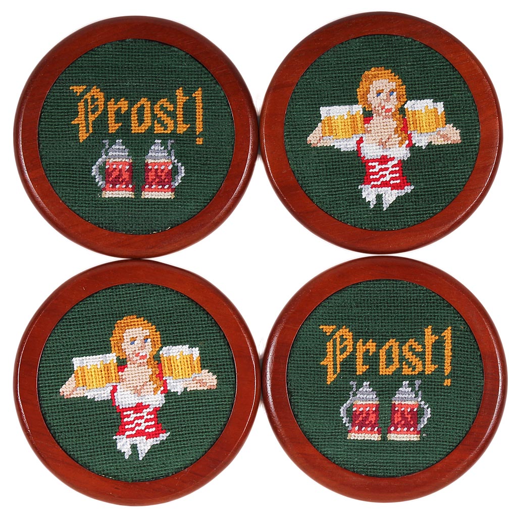 Oktoberfest Needlepoint Coasters by Smathers & Branson - Country Club Prep