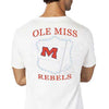 Ole Miss Flag Tee Shirt in White by Southern Tide - Country Club Prep