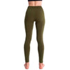 Ultra-Soft Seamless Fleece Lined Leggings in Olive Green - Country Club Prep