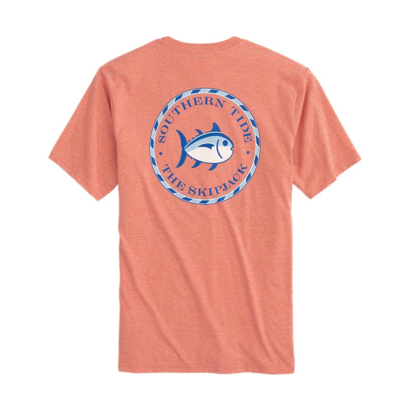 Original Skipjack Circle Heathered Short Sleeve Tee Shirt by Southern Tide - Country Club Prep