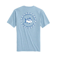 Original Skipjack Circle Heathered Short Sleeve Tee Shirt by Southern Tide - Country Club Prep