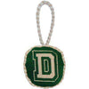 Dartmouth College Needlepoint Christmas Ornament in Green by Smathers & Branson - Country Club Prep