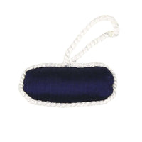 Longshanks Needlepoint Christmas Ornament in Navy by Smathers & Branson - Country Club Prep